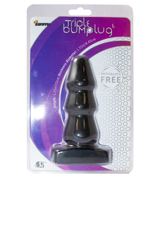 Si-40501 LARGE TRIPLE BUMP PLUG-BLACK