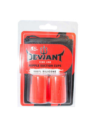 Si-95095 SILICONE NIPPLE SUCTION CUPS - RED