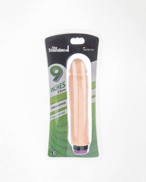 Si-10410 9in VIBRATING COCK-VANILLA