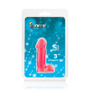 Si-20002 3in COCK W/BALLS-RED