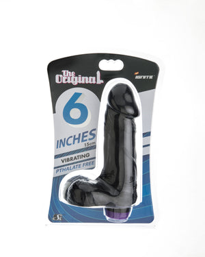 Si-20321 - 6in COCK W/BALLS W/VIBRATION-BLACK