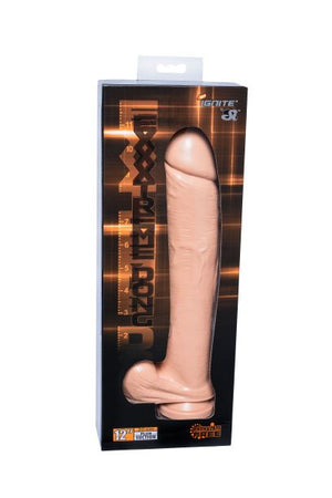 Si-50420 12in EXXXTREME DONG W/SUCTION-VANILLA