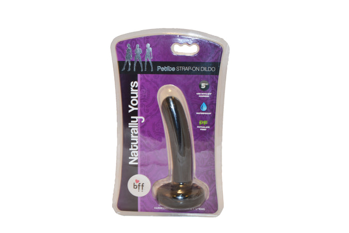 Si-10601 BFF NATURALLY YOURS STRAP-ON DILDO 5in PETITE-BLACK