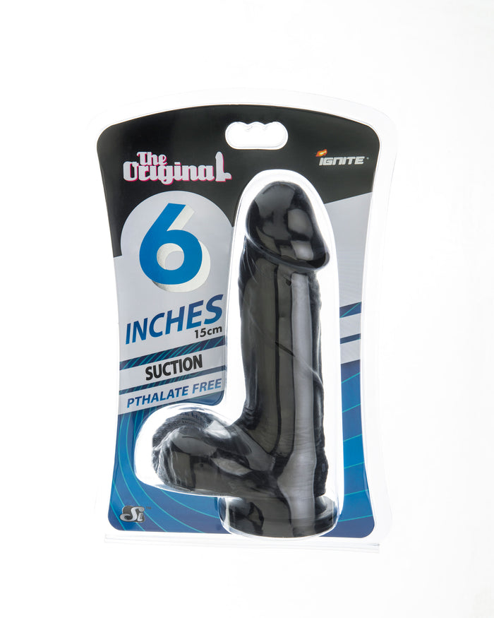 Si-20311 - 6in COCK W/BALLS W/SUCTION-BLACK
