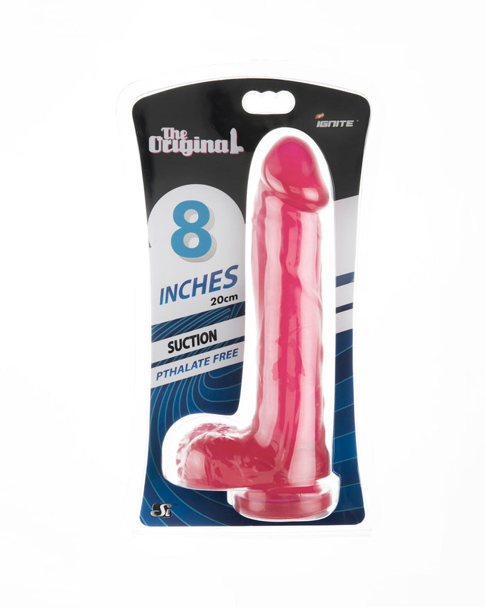 Si-20512 8in COCK W/BALLS W/SUCTION-RED