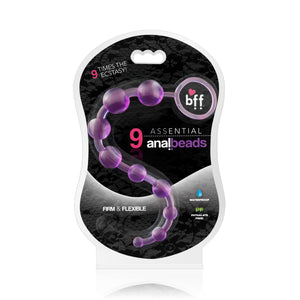 Si-61032 BFF 9 ASSENTIAL ANAL BEADS-PURPLE
