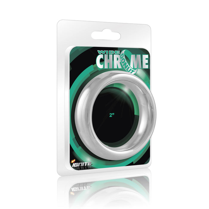 Si-95028 COCK RING - WIDE CHROME DONUT (2.0in/51mm)