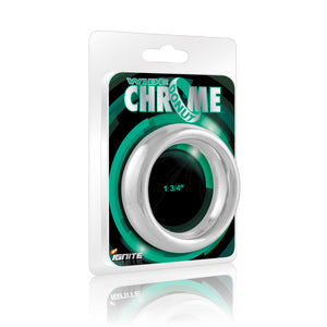 Si-95030 COCK RING - WIDE CHROME DONUT (1.75in/44mm)