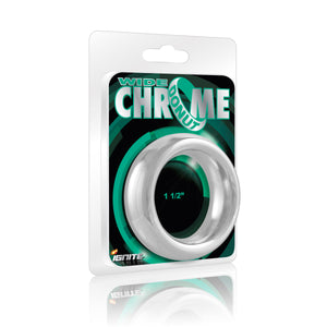 Si-95031 COCK RING - WIDE CHROME DONUT (1.5in/38mm)