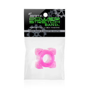 Si-95091 COCK RINGS - POWER STRETCH BANDS (PINK)