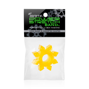 Si-95092 COCK RINGS - POWER STRETCH BANDS (YELLOW)