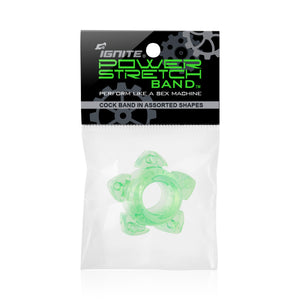 Si-95094 COCK RINGS - POWER STRETCH BANDS (GREEN)